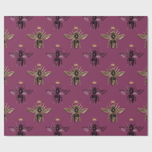 Papier Cadeau Abeille royale (Plat)