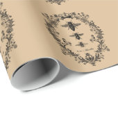 Papier Cadeau Abeilles (Coin rond)