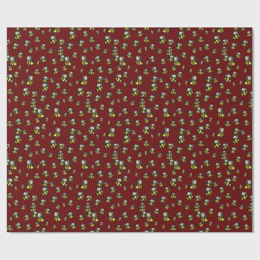 Papier Cadeau Abeilles (Plat)