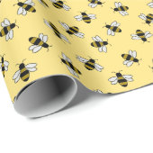 Papier Cadeau Abeilles (Coin rond)