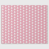 Papier Cadeau Abeilles dans le rose (Plat)