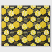 Papier Cadeau Abeilles de miel ! Papier d'emballage (Plat)
