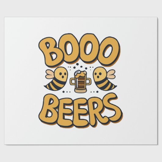 Papier Cadeau Abeilles fantômes (Plat)