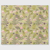 Papier Cadeau Abejas y hojas de helecho (Plat)