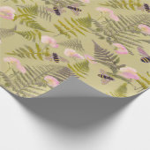 Papier Cadeau Abejas y hojas de helecho (Coin)