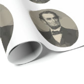 Papier Cadeau abraham lincoln (Coin rond)
