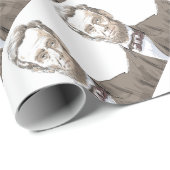 Papier Cadeau Abraham Lincoln (Coin rond)