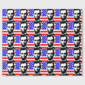 PAPIER CADEAU ABRAHAM LINCOLN-UNION (Plat)