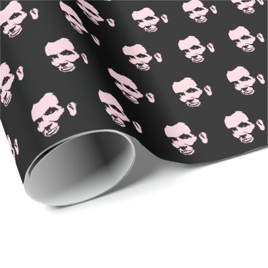 Papier Cadeau Abraham Lincolned (Coin rond)