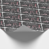 Papier Cadeau Abrégé sur course de vélo de bain de triathlon (Coin)