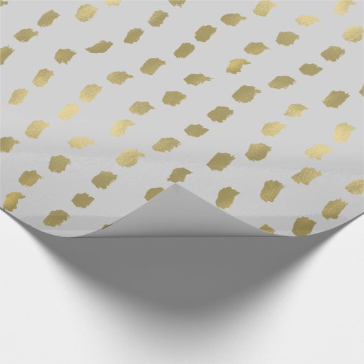 Papier Cadeau Abrégé sur gris charme d'or (Coin)