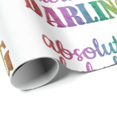 PAPIER CADEAU ABSOLUMENT FABULEUX SOMMEIL - FABULEUX - SOMBRE - (Coin rond)