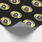 Papier Cadeau Absolument Pawsitive Funny Paw Pun Dark BG (Coin)