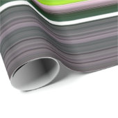 Papier Cadeau Abstract #1: Lime and grey (Coin rond)