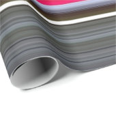 Papier Cadeau Abstract #1: Red and Grey (Coin rond)