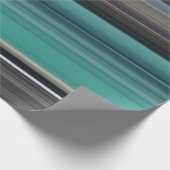 Papier Cadeau Abstract #1: Teal and grey (Coin)