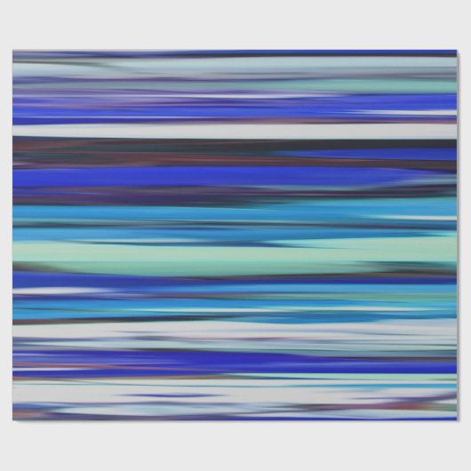 Papier Cadeau Abstract #2: Blue blur (Plat)