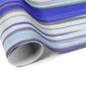 Papier Cadeau Abstract #2: Blue blur (Coin rond)