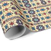 Papier Cadeau Abstract All-Seeing Eye Magical Pattern  (Coin rond)