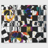 Papier Cadeau abstract background composition, with strokes, spl (Plat)