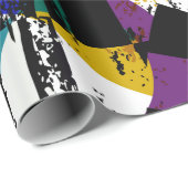 Papier Cadeau abstract background composition, with strokes, spl (Coin rond)