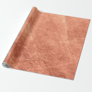 Papier Cadeau Abstract brushed copper surface metallic texture. 