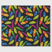 Papier Cadeau Abstract colorful feather explosion (Plat)