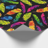 Papier Cadeau Abstract colorful feather explosion (Coin)