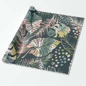 Papier Cadeau Abstract creative seamless pattern with tropical p (Déroulé)