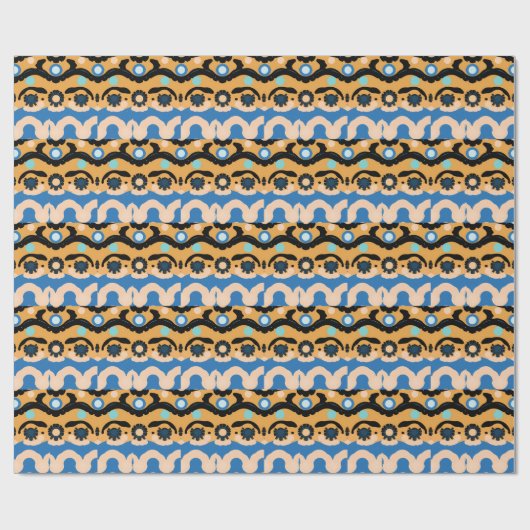 Papier Cadeau Abstract Dream Wave – Vibrant Surreal Flow (Plat)