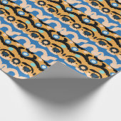 Papier Cadeau Abstract Dream Wave – Vibrant Surreal Flow (Coin)