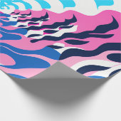Papier Cadeau Abstract Dream Wave – Vibrant Surreal Flow (Coin)