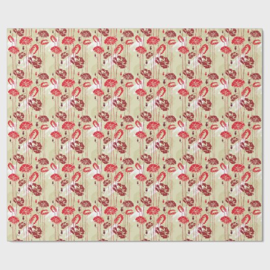 Papier Cadeau Abstract Elegance floral pattern (Plat)