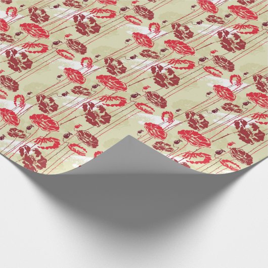 Papier Cadeau Abstract Elegance floral pattern (Coin)