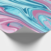 Papier Cadeau Abstract elegant fluide marble liquide (Coin)