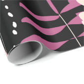 Papier Cadeau Abstract floral surface pattern seamless backgroun (Coin rond)