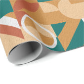 Papier Cadeau Abstract geometric pattern. Multicolor Figures. Te (Coin rond)