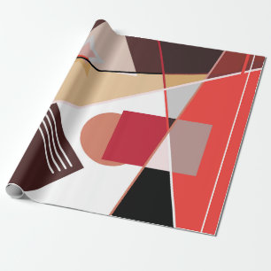 Papier Cadeau Abstract geometric pattern, silk scarf shawl desi