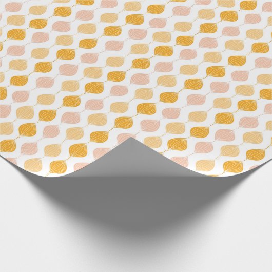 Papier Cadeau Abstract golden ogee pattern (Coin)