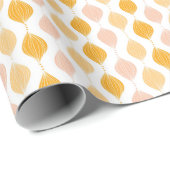 Papier Cadeau Abstract golden ogee pattern (Coin rond)