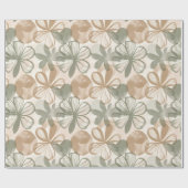 Papier Cadeau Abstract Gouache Floral Composition (Plat)