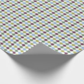 Papier Cadeau Abstract Houndstooth-Inspired Geometric Pattern (Coin)