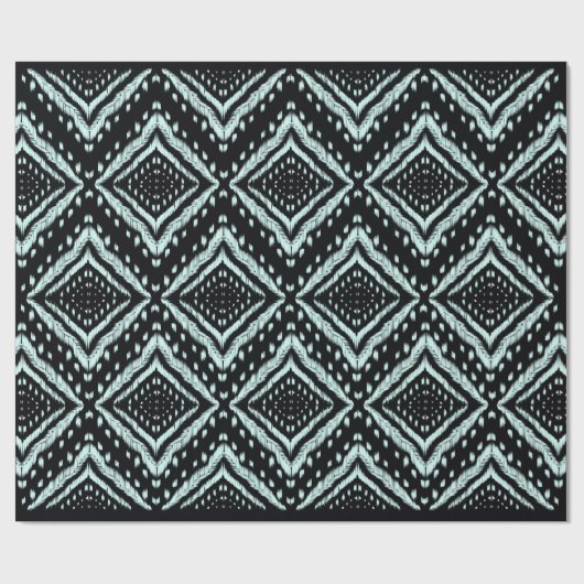 Papier Cadeau Abstract Line, Beautiful, Ikat seamless pattern, B (Plat)