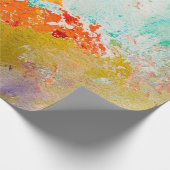 Papier Cadeau abstract oil paint texture on canvas, backgroundba (Coin)