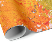 Papier Cadeau abstract oil paint texture on canvas, backgroundba (Coin rond)