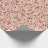 Papier Cadeau Abstract Party Doodle Pattern (Coin)