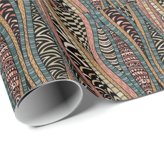 Papier Cadeau Abstract pattern (Coin rond)