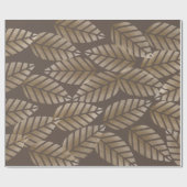 Papier Cadeau Abstract Pine Cones Of Copper And Platinum Pattern (Plat)