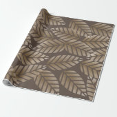 Papier Cadeau Abstract Pine Cones Of Copper And Platinum Pattern (Déroulé)