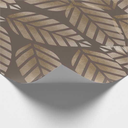 Papier Cadeau Abstract Pine Cones Of Copper And Platinum Pattern (Coin)
